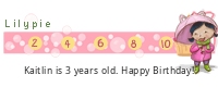 Lilypie Third Birthday tickers